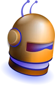 Robot hoofd helm vectorafbeeldingen