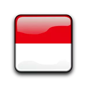 インドネシアのベクトル フラグ ボタン