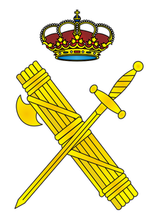 Spanish Civil Guard emblem vector image