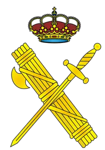 Garda civilă spaniolă emblema vector imagine