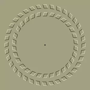 Vector Illustrasjon av spinning gear Synsbedrag