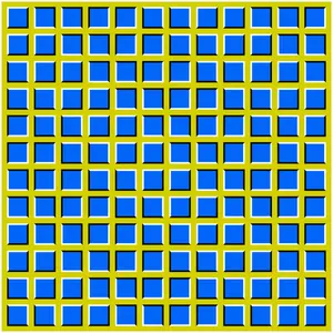 Gráficos vectoriales de ilusión de óptica cuadrado ondulado