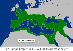 Kaart van het Romeinse rijk