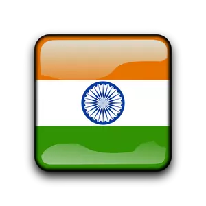 インドの旗ボタン