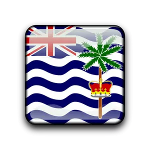 Flaga Brytyjskiego Terytorium Oceanu Indyjskiego wektor