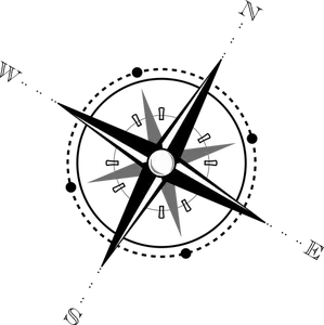 Ícone de bússola vector