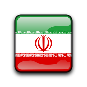Iran Flagge button
