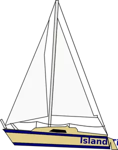 Yacht med seil