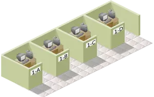 vector clip art of office box