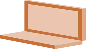 Immagine vettoriale marrone isometroc portatile icona