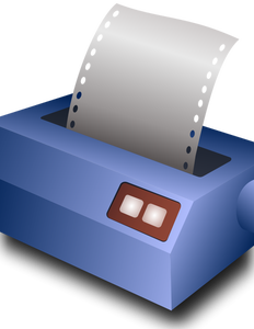 Immagine vettoriale di stampante matrice