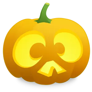 Surprised pumpkin vector image