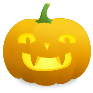 黄色の笑みを浮かべてかぼちゃベクトル画像