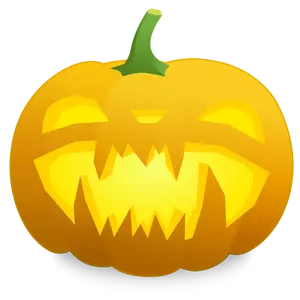 Spiky teeth pumpkin vector graphics