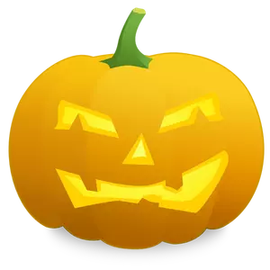 Grumpy pumpkin vector image
