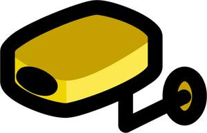 Vector illustration of surveillance camera symbol