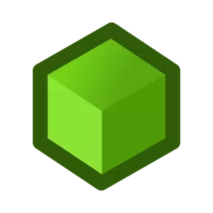 Kubus hijau simbol