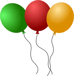 Ballonnen vector illustratie