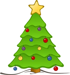 Boże Narodzenie drzewo obrazu