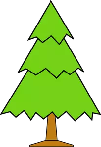 Basit vektör Noel ağacı
