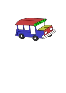 Jeepney colorido