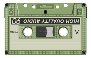 Audio cassette vector graphics