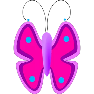 Cartoon pink vector image