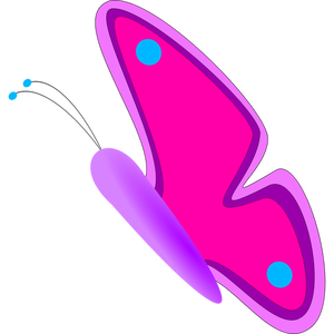 Rosa Schmetterling Vektor-ClipArt