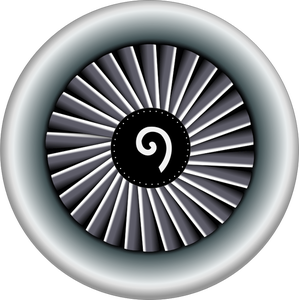 An airplane engine vector