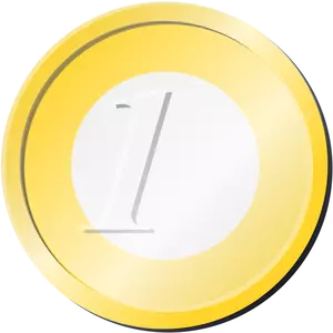 Euro coin vector image