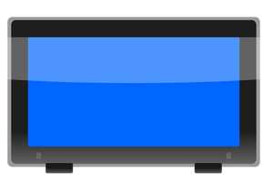 LCD widescreen monitor vector image