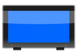LCD geniș ekran monitör vektör görüntü