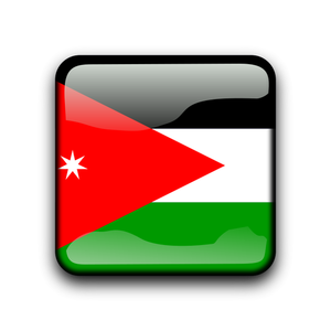 Jordan Flagge Vektor