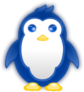 Grafica vectoriala de copilul pinguin