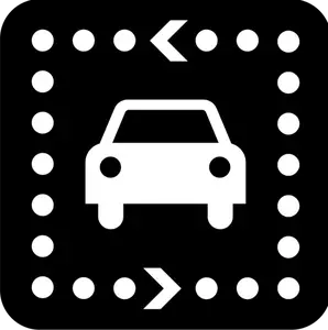 Piktogram for en driving tour vektor bilde