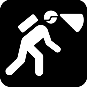Pictogram for spelunking vector image
