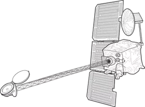 NASA Mars orbiter vector afbeelding