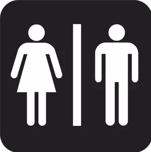 Vector graphics of NPS sign for toilet