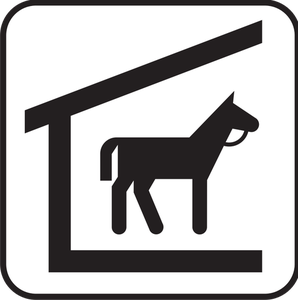 Horse stable symbol