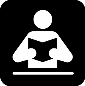 Pictogram for a library vector image