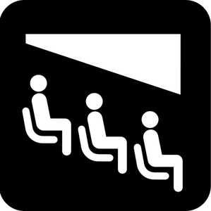 Pictogram for a theater vector image