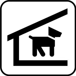 US National Park Karten Piktogramm für ein Haustier Schutz-Vektor-Bild