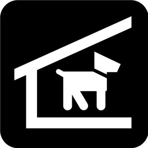 Pictogram for a dog shelter vector image