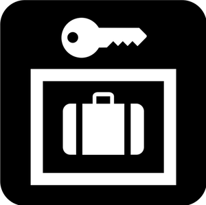 Pictogram for lockers vector image