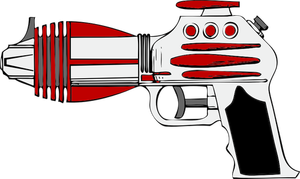 Ilustrasi vektor pistol ray