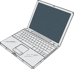 Vektorgrafiken für Laptop-computer