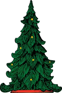 Gambar vektor pohon Natal