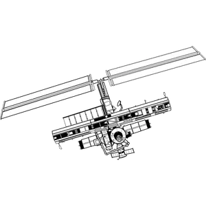 Zeichnung ISS Vektor-illustration