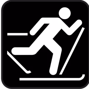 Pictogram for Nordic skiing vector image