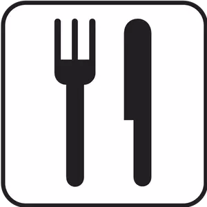 US National Park Maps pictogram for a place serving food traffic vector image